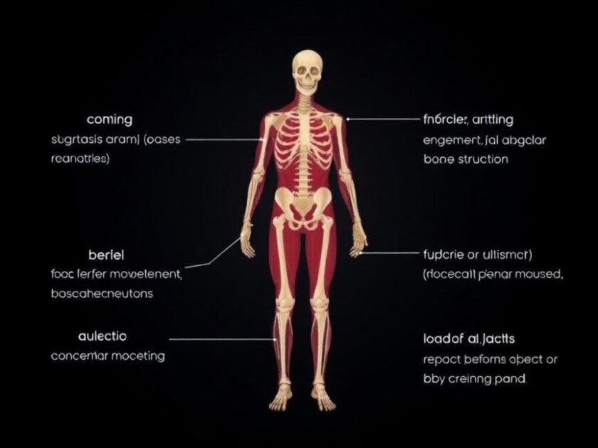 The human body is made up of bones, joints, and muscles. 