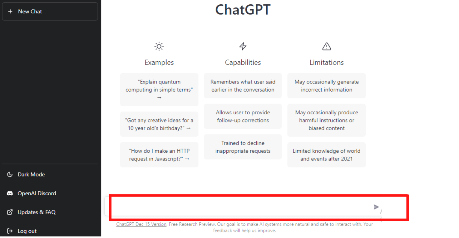how to work Chat GPT?