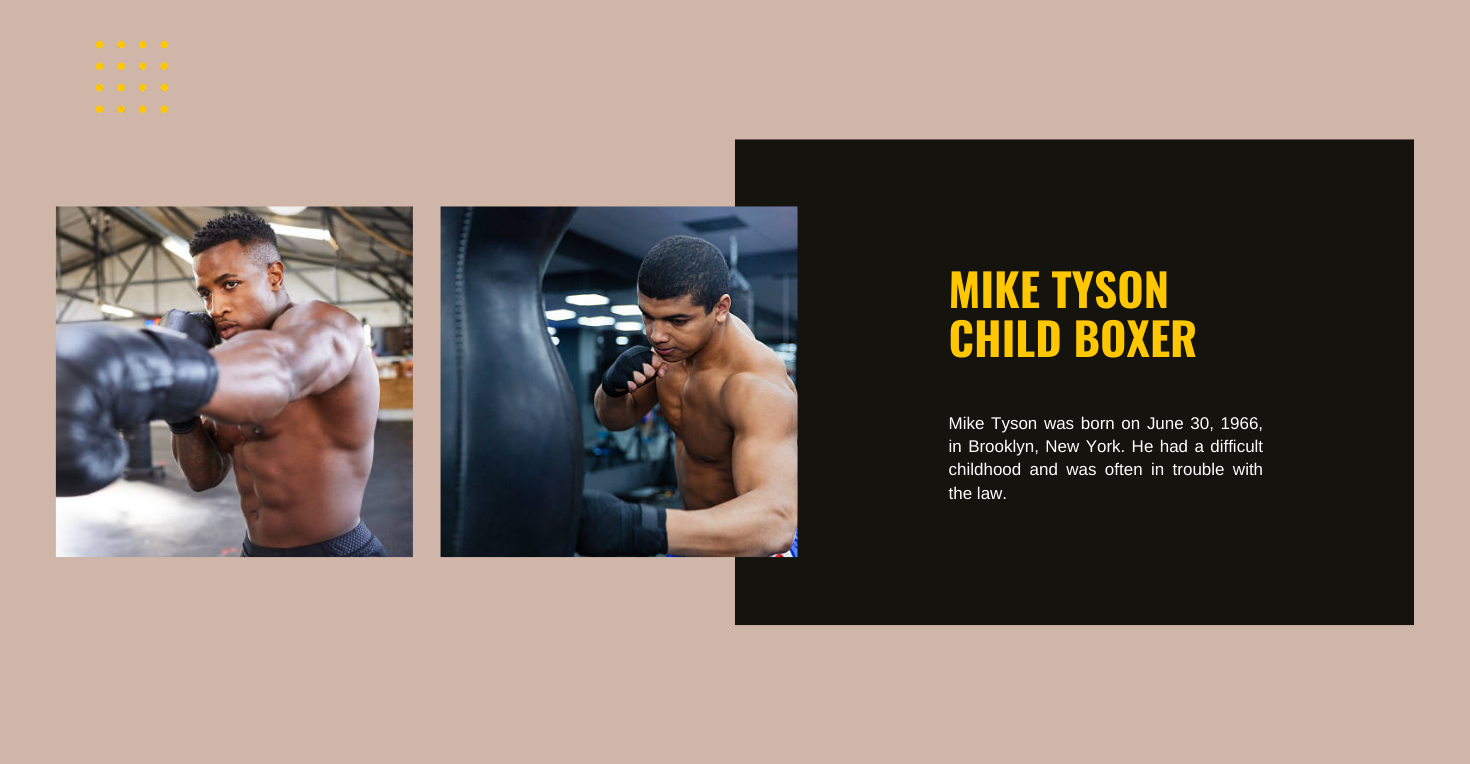 what was mike tyson childhood like