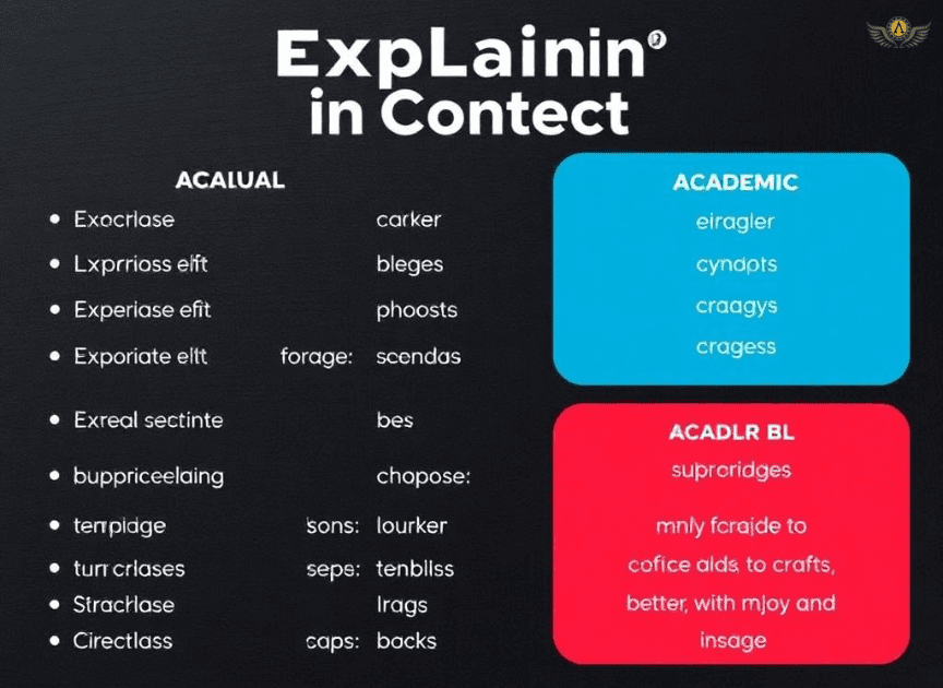  Popular Synonyms of "Explain" in Context