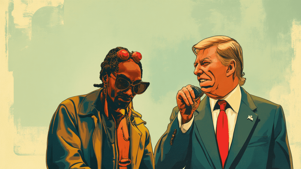 Taking part in Snoop Dogg's political events